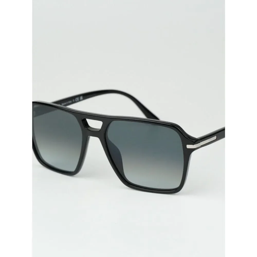 NEW Prada PR20YS 1AB06T Black Grey Unisex Pilot Sunglasses PR 20YS